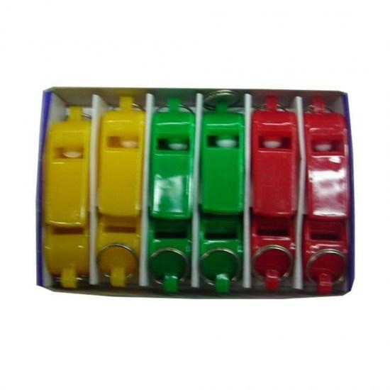Σφυρίχτρες πλαστικές σε 3 χρώματα