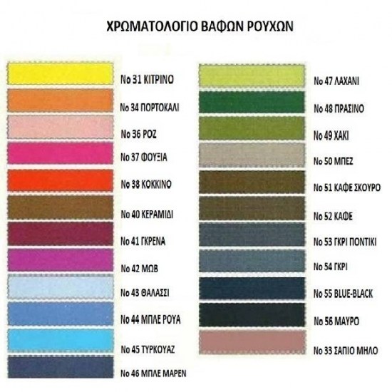 Βαφή Ρούχων / χρώμα υφασμάτων 1 κιλού