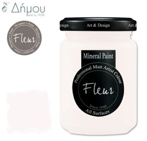 Χρώμα Κιμωλίας για ύφασμα Fleur Mineral Paint 130ml Sugar White
