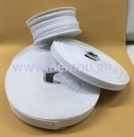 Κορδέλα δίμυτη λινή 12mm / 25mtrs