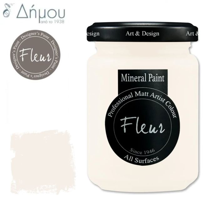Χρώμα Κιμωλίας για ύφασμα Fleur Mineral Paint 130ml Cream Love