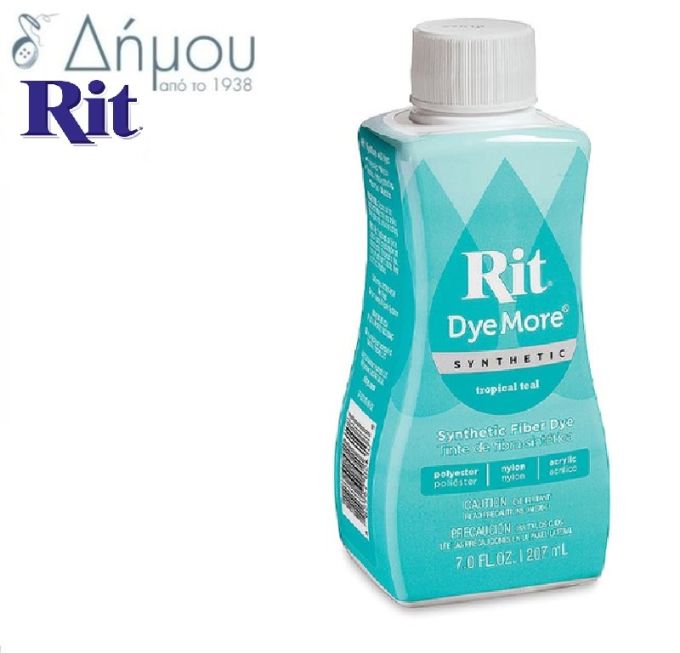 Βαφή ρούχων RIT υγρή για συνθετικά υφάσματα 207ml