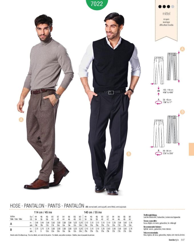 Burda Male / 7022