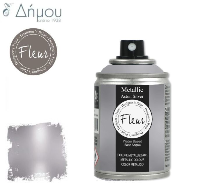 Μεταλλικό Σπρέι Βαφής Fleur Νερού Aston Silver