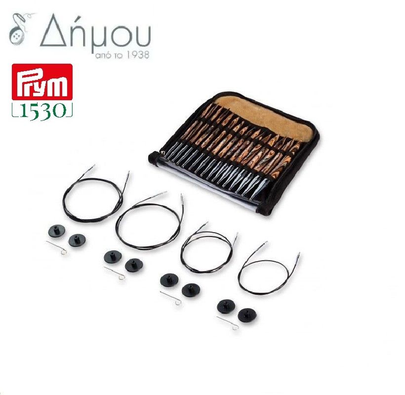 Κυκλικές βελόνες Prym Natural / set