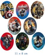 Μοτίφ θερμοκολλητικά Captain America σταμπωτά οβάλ