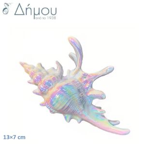 Κλάμερ Μαλλιών Κοχύλι Ιριδίζον 13×7 cm
