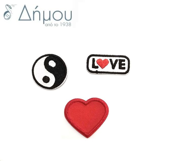 Θερμοκολλητικά ματίφ αυτοκόλλητα Love