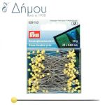 Καρφίτσα PATCHWORK 20gr με γυάλινο κεφάλι