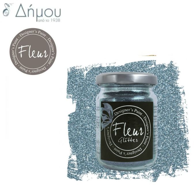 Glitter Fleur σε νιφάδες 90grms Light Blue