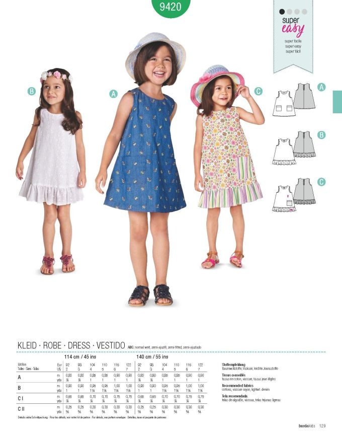 Πατρόν Burda Kids / 9420