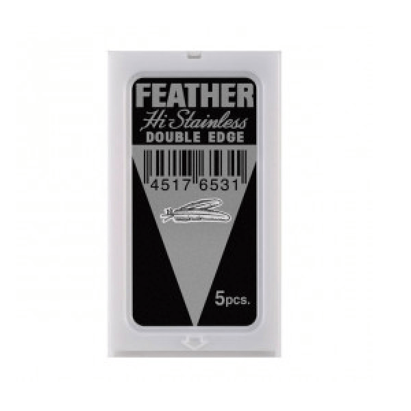 Ξυράφια Feather Platinum Coated/5τμχ