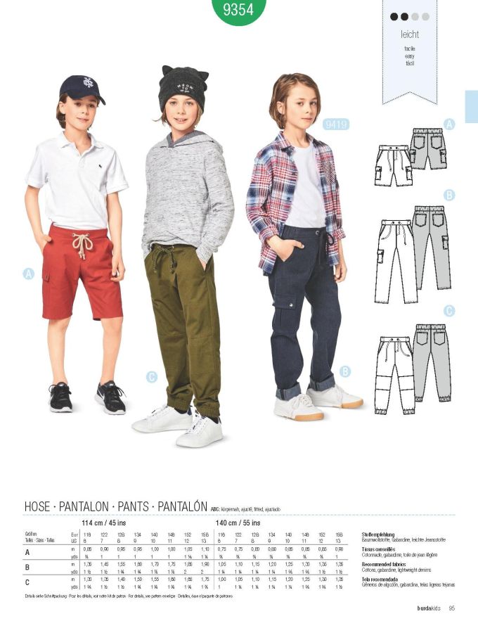 Πατρόν Burda Kids / 9354