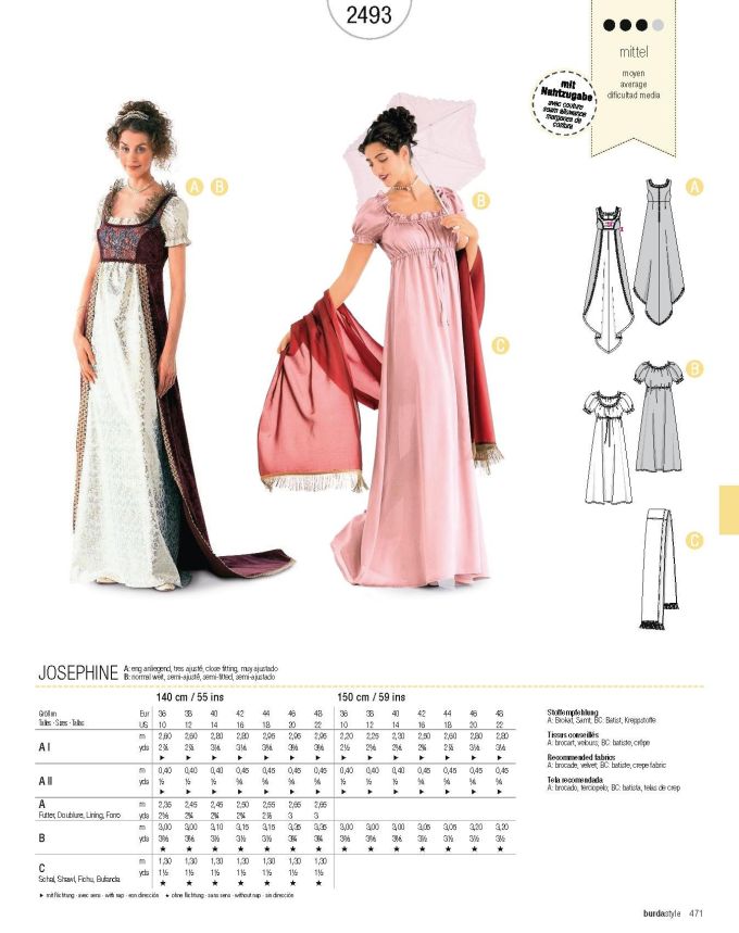 Πατρόν Burda Costumes / 2493