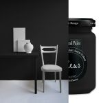 Χρώμα Κιμωλίας για ύφασμα Fleur Mineral Paint 130ml Black