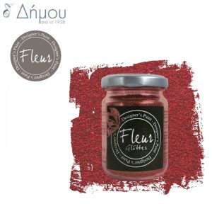 Glitter Fleur σε νιφάδες 90grms Cherry Red