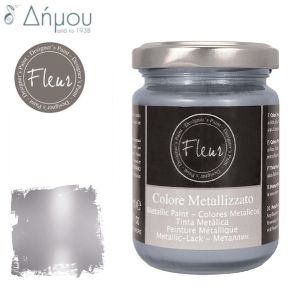 Μεταλλικό Χρώμα με πινέλο Fleur Νερού Aston Silver