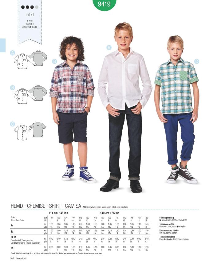 Πατρόν Burda Kids / 9419