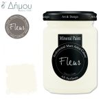 Χρώμα Κιμωλίας για ύφασμα Fleur Mineral Paint 130ml Chalk White
