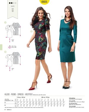 Πατρόν Burda Short sizes / 6605
