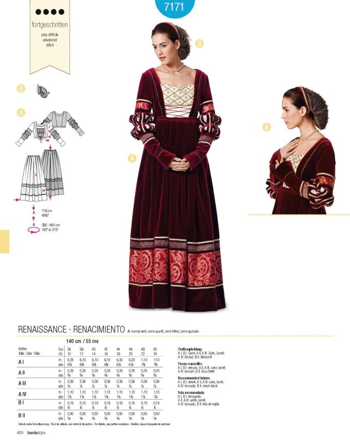 Πατρόν Burda Costumes / 7171