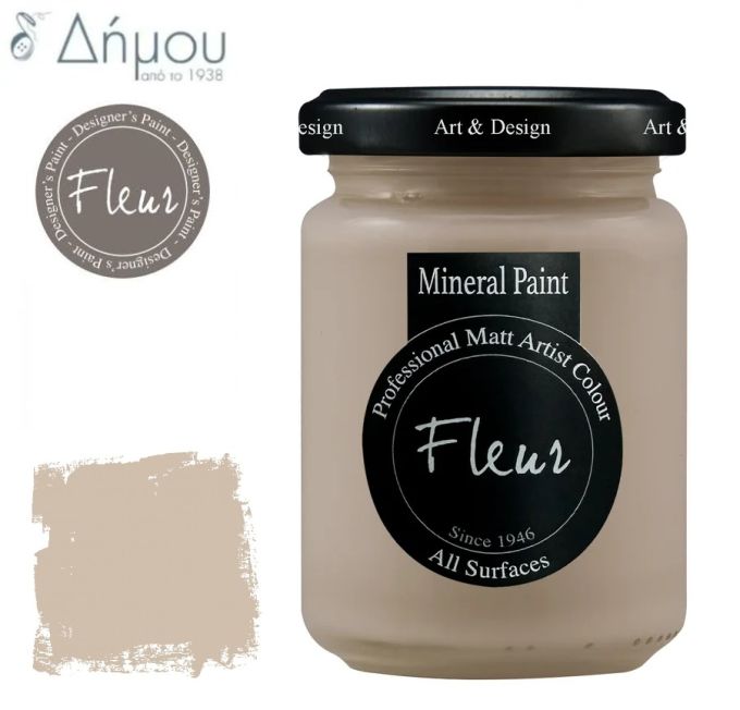 Χρώμα Κιμωλίας για ύφασμα Fleur Mineral Paint 130ml James Taupe