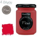 Χρώμα Κιμωλίας για ύφασμα Fleur Mineral Paint 130ml Tomato Red