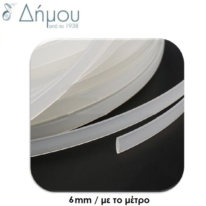 Μπανέλα πλαστική για λούκι 6mm