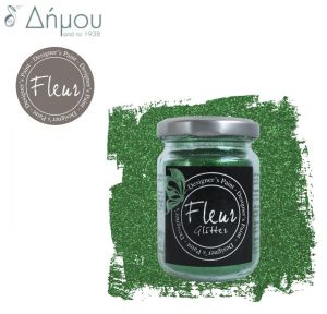 Glitter Fleur σε νιφάδες 90grms Jade Green