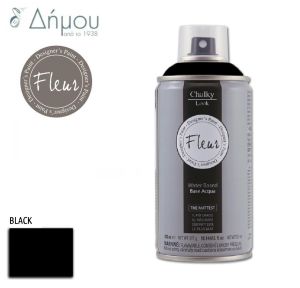 Σπρέι Χρώμα Κιμωλίας Fleur για Ύφασμα Black