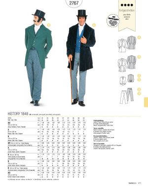 Πατρόν Burda Costumes / 2767