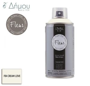 Σπρέι Χρώμα Κιμωλίας Fleur για Ύφασμα Cream Love