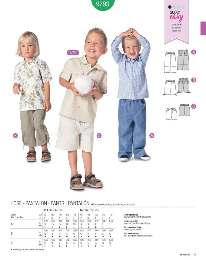 Πατρόν Burda Kids / 9793