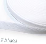 Κορδέλα δίμυτη λινή 12mm / 25mtrs