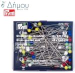 Καρφίτσα PATCHWORK 20gr με γυάλινο κεφάλι