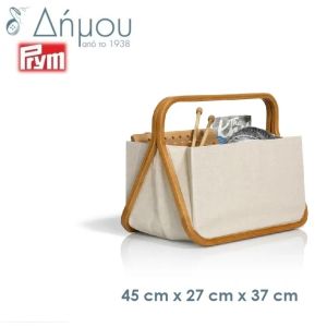 Τσάντα εργόχειρου καμβάς και μπαμπού Prym