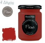 Χρώμα Κιμωλίας για ύφασμα Fleur Mineral Paint 130ml Cherry Lips