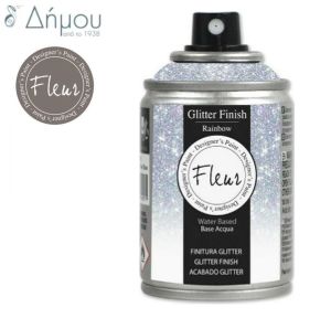 Σπρέι Glitter με βάση ακρυλικές ρητίνες νερού Fleur Rainbow