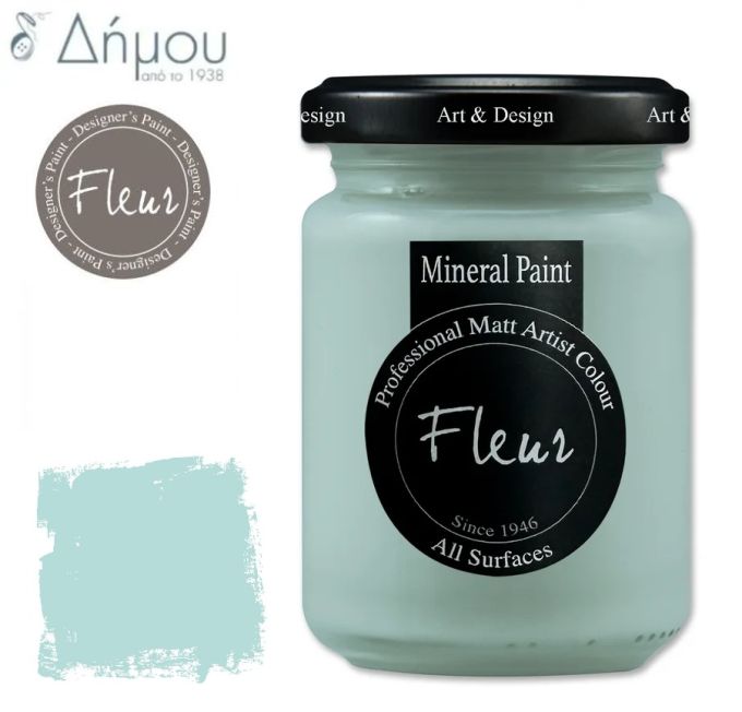 Χρώμα Κιμωλίας για ύφασμα Fleur Mineral Paint 130ml Cape Town Blue