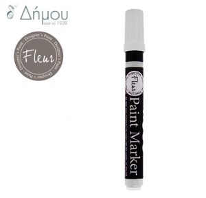 Μαρκαδόροι Κιμωλίας Fleur για Ύφασμα & DIY Titanium White