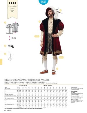 Πατρόν Burda Costumes / 6887