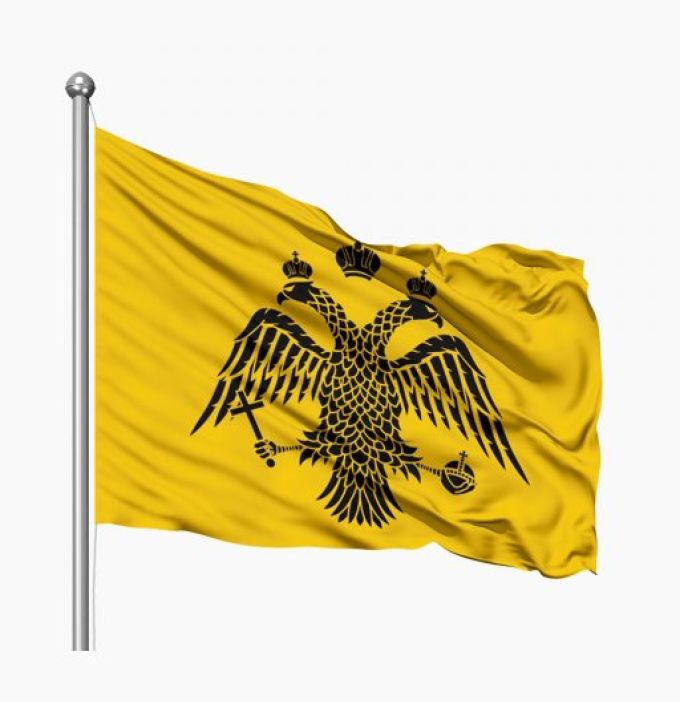 Νάιλον Βυζαντική σημαία σταμπωτή