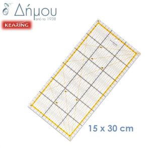 Χάρακας πλαστικός 15 x 30cm Kearing