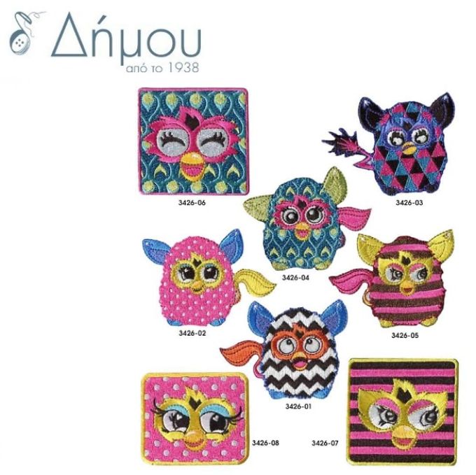 Μοτίφ Furby κεντητά