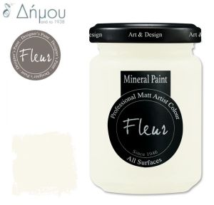 Χρώμα Κιμωλίας για ύφασμα Fleur Mineral Paint 130ml Chalk White