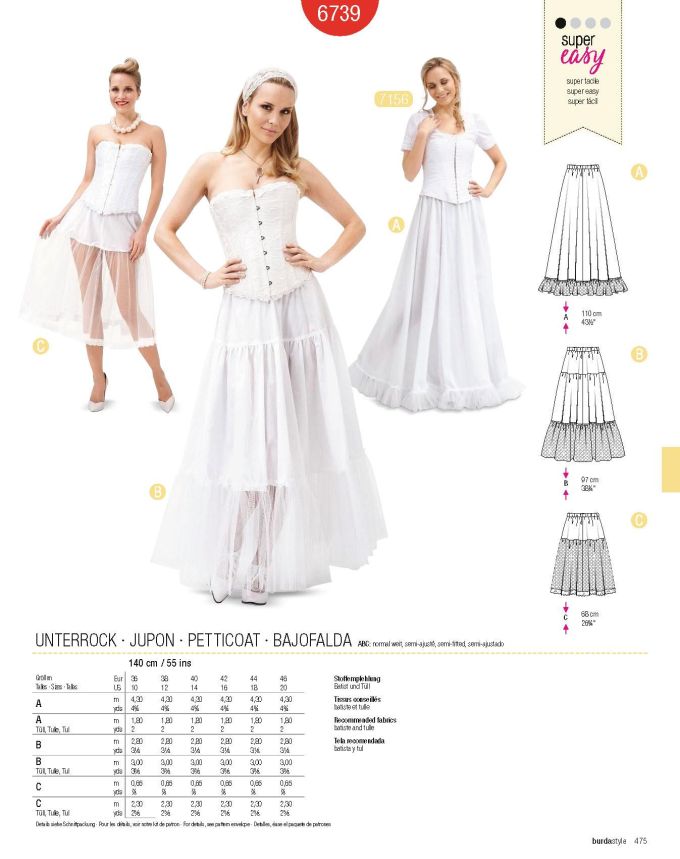 Πατρόν Burda Costumes / 6739