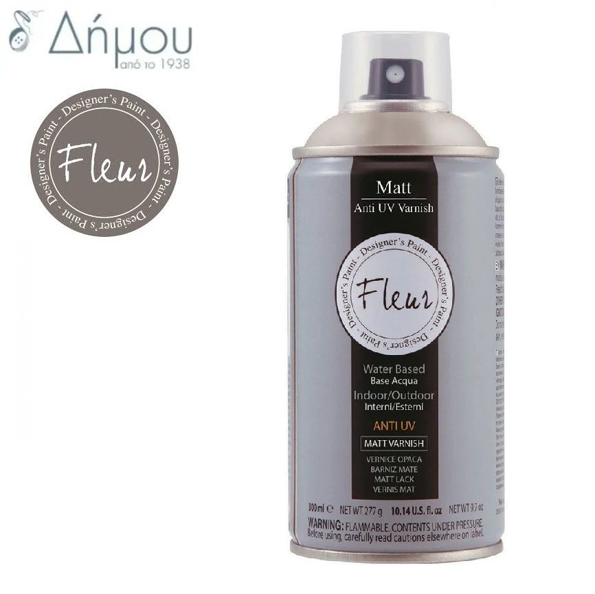 Βερνίκι Προστασίας Fleur Matt 300ml με Anti-UV σε Σπρέι