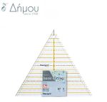 Χάρακας Τρίγωνο με 1/2 ίντσες ως 15 εκ.