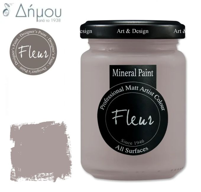 Χρώμα Κιμωλίας για ύφασμα Fleur Mineral Paint 130ml Indian Elephant