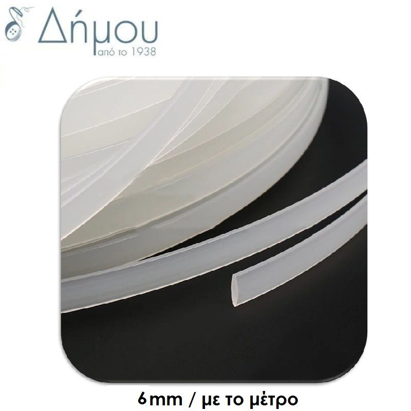 Μπανέλα πλαστική για λούκι 6mm